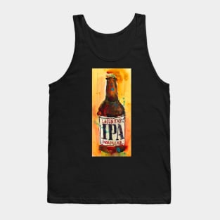 IPA Lagunitas Beer Art Print from Original Watercolor Tank Top